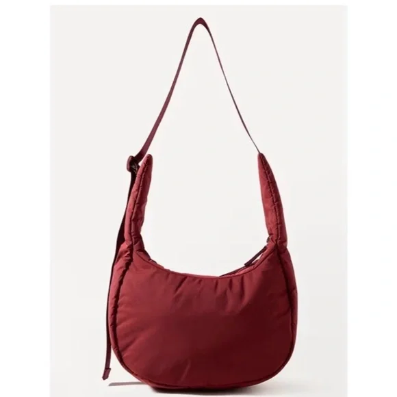Athleta All About Small Crossbody Hobo Bag in Redwood - Picture 9 of 10